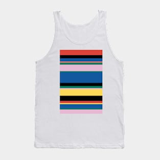 Modern Stripes Pattern Tank Top